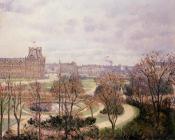 卡米耶毕沙罗 - View of the Tuileries - Morning
